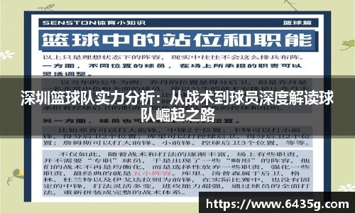 深圳篮球队实力分析：从战术到球员深度解读球队崛起之路